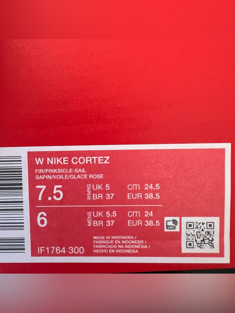 ✔️New✔️ NIKE Cortez 'Fir Pinksicle' - Picture 9 of 9